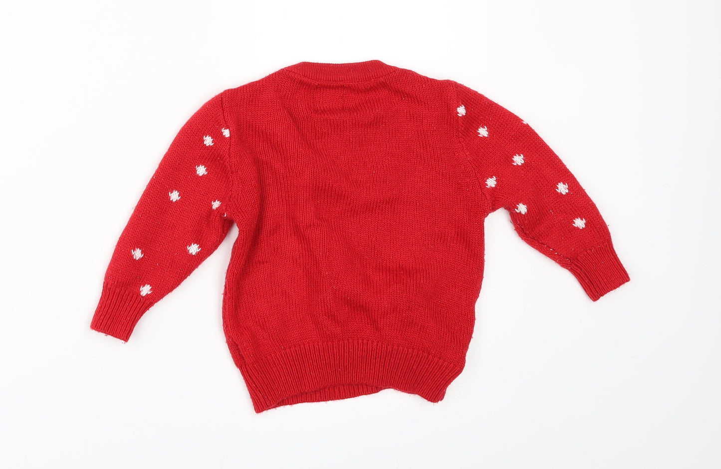 George Baby Red   Pullover Jumper Size 12-18 Months  - christams