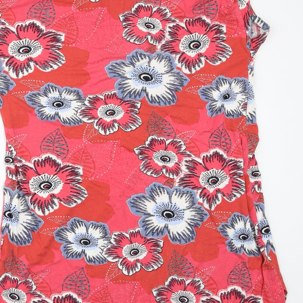NEXT Womens Red Floral  Tunic T-Shirt Size 14
