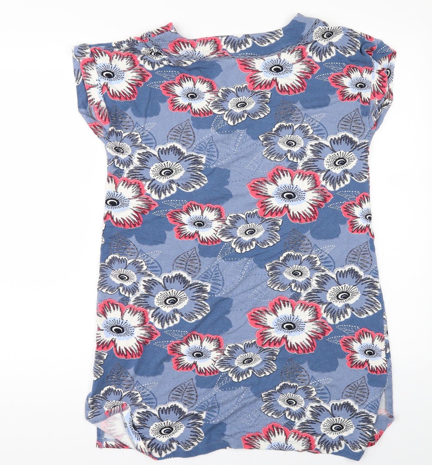 NEXT Womens Black Floral  Tunic T-Shirt Size 12