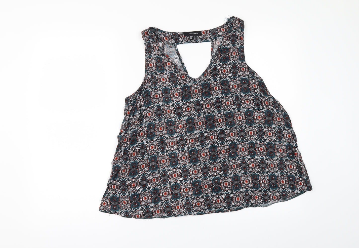 Primark Womens Green Geometric  Camisole T-Shirt Size 14