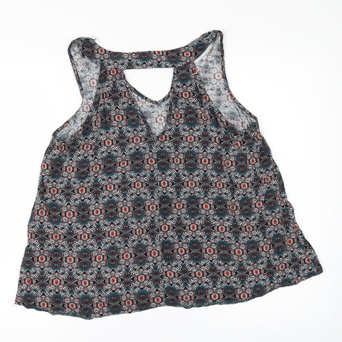 Primark Womens Green Geometric  Camisole T-Shirt Size 14