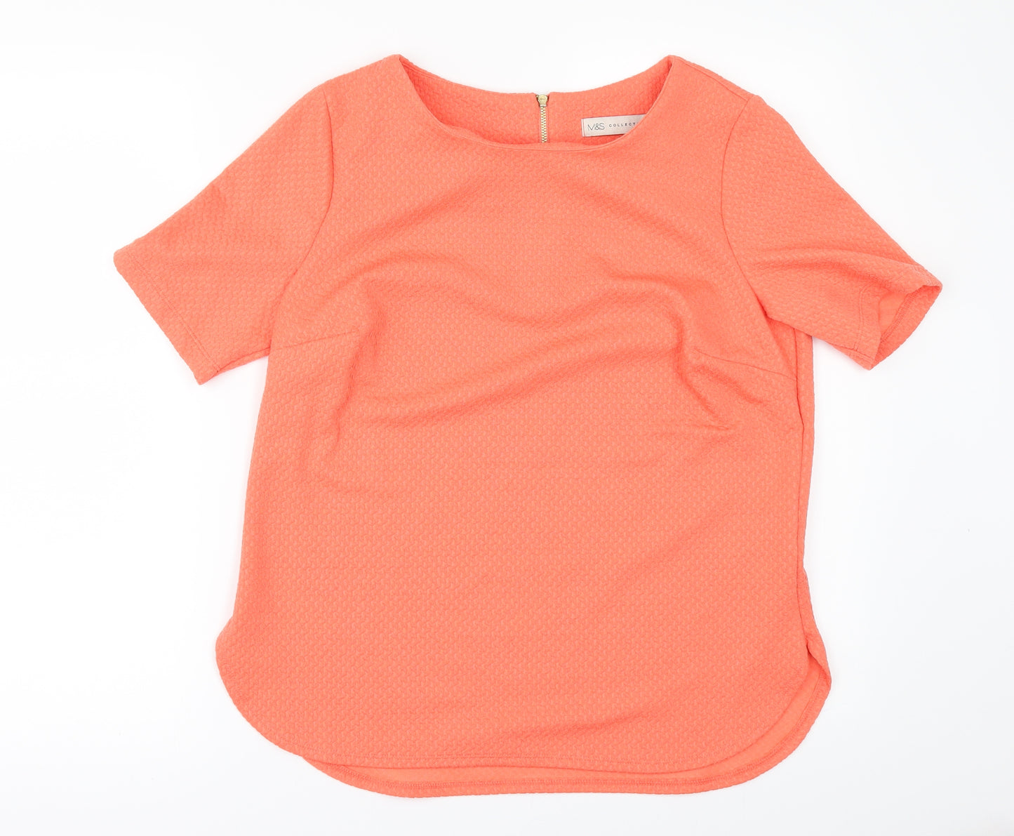 Marks and Spencer Womens Orange   Basic T-Shirt Size 12