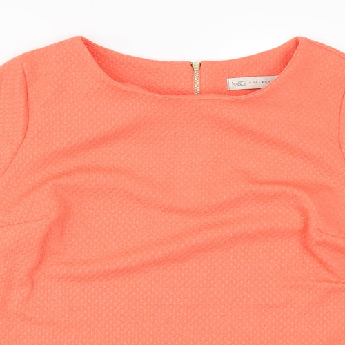 Marks and Spencer Womens Orange   Basic T-Shirt Size 12