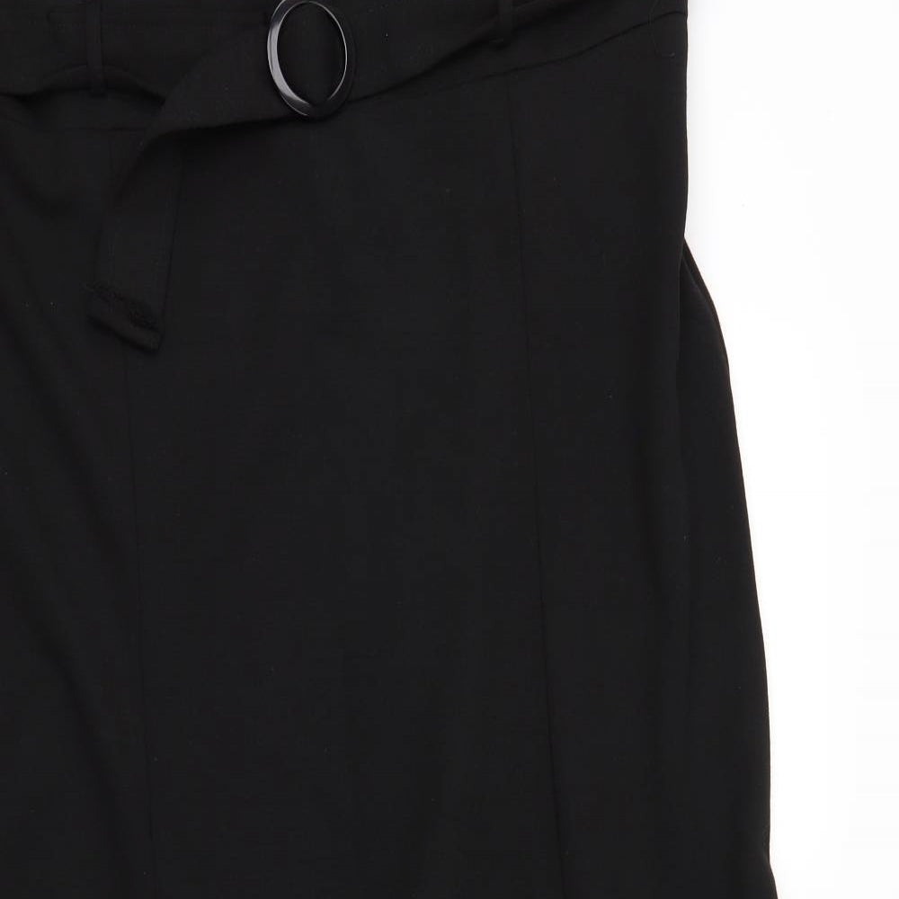 E-vie Womens Black   A-Line Skirt Size 18