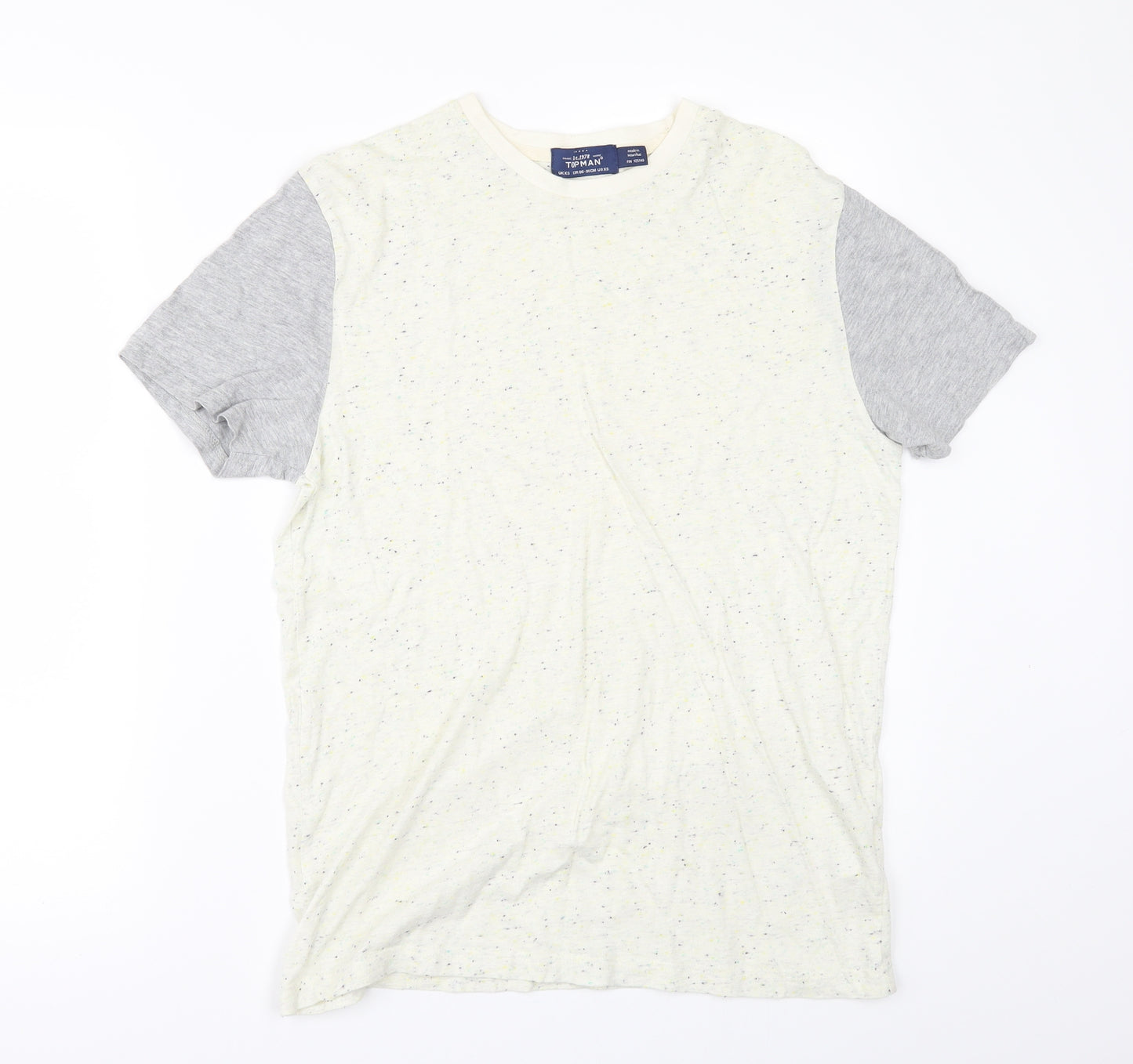 Topman Mens Beige    T-Shirt Size XS