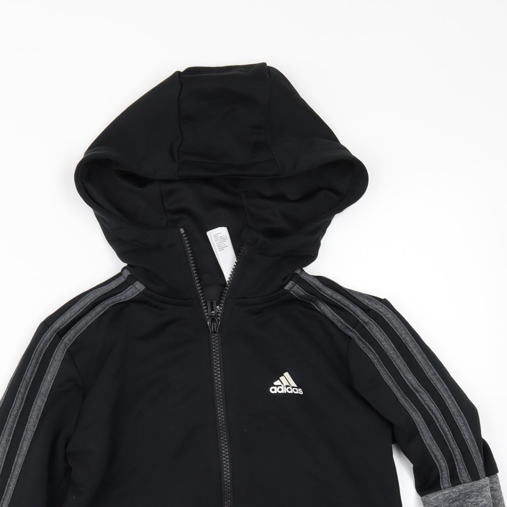 adidas Boys Grey   Full Zip Hoodie Size 7-8 Years