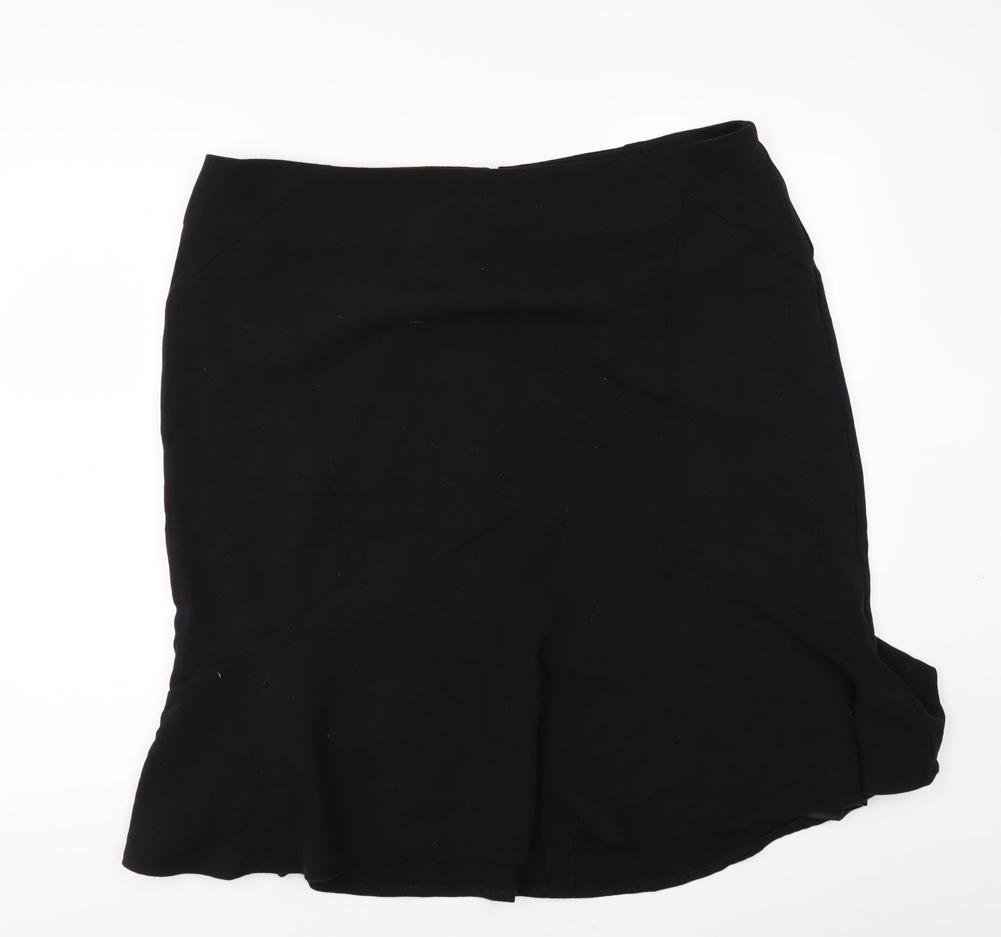 David Emanuel Womens Black   A-Line Skirt Size 20