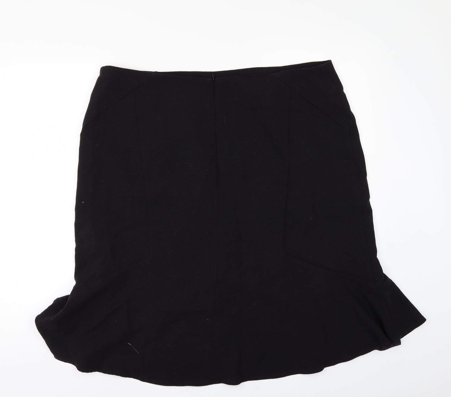 David Emanuel Womens Black   A-Line Skirt Size 20