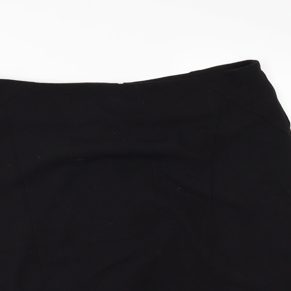 David Emanuel Womens Black   A-Line Skirt Size 20