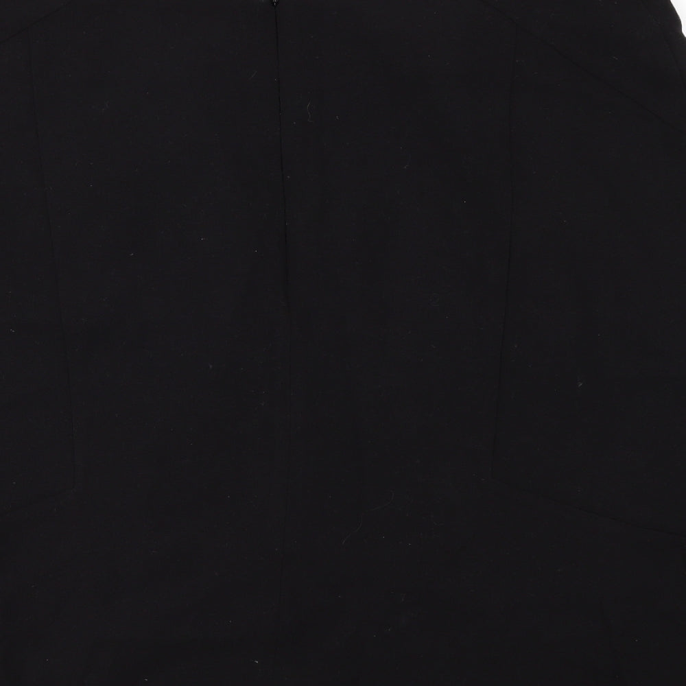 David Emanuel Womens Black   A-Line Skirt Size 20
