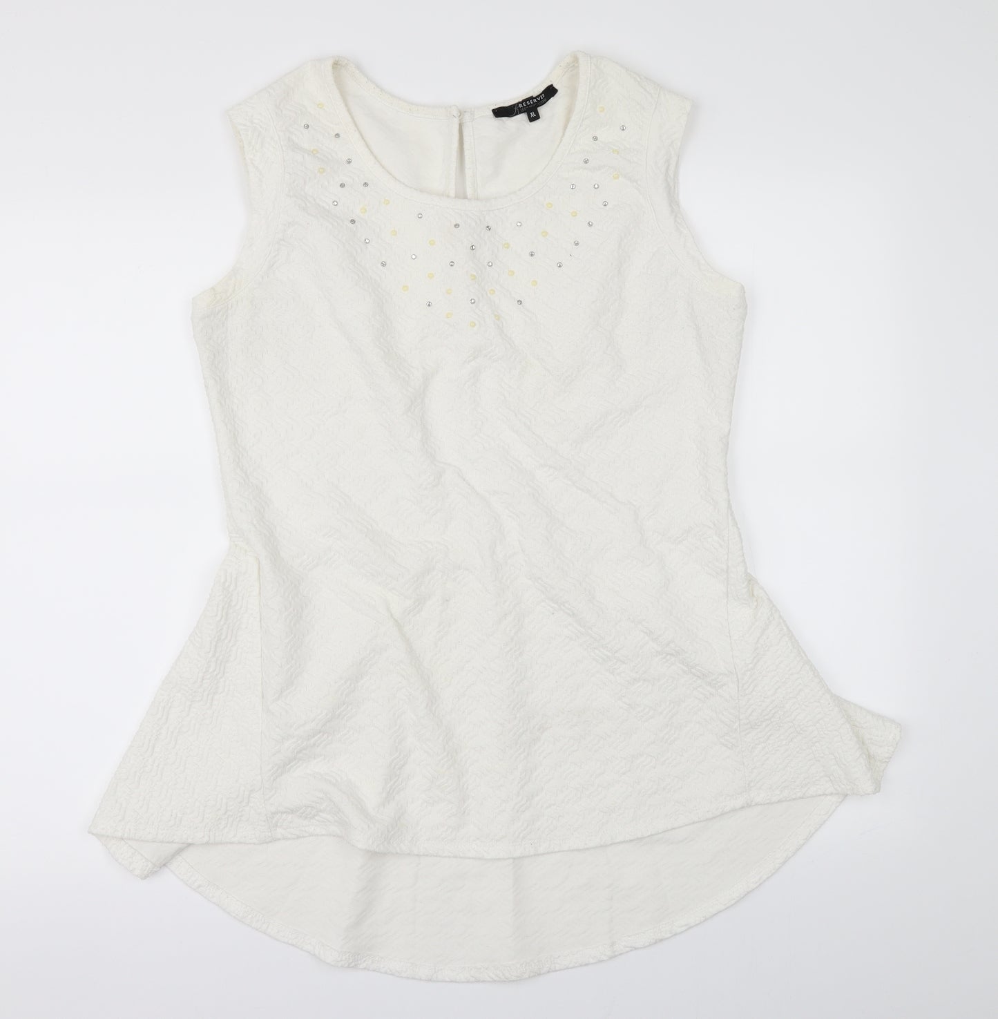 RESERVED Womens White   Tunic Blouse Size XL