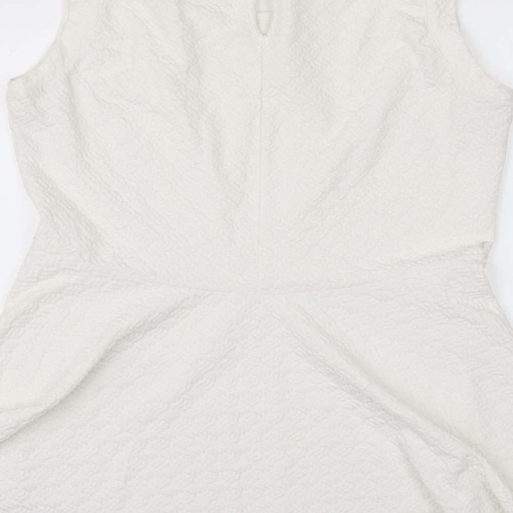 RESERVED Womens White   Tunic Blouse Size XL