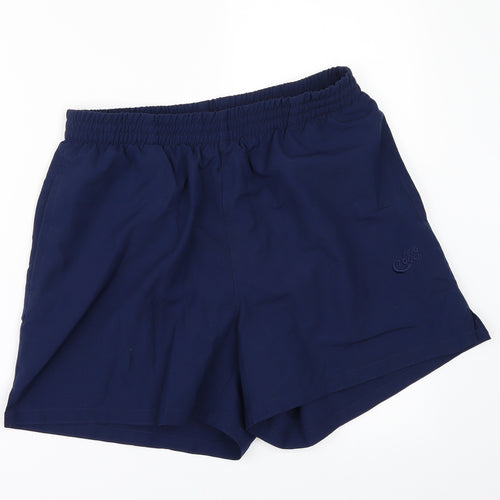 PRO TOUCH Mens Blue Herringbone  Chino Shorts Size M