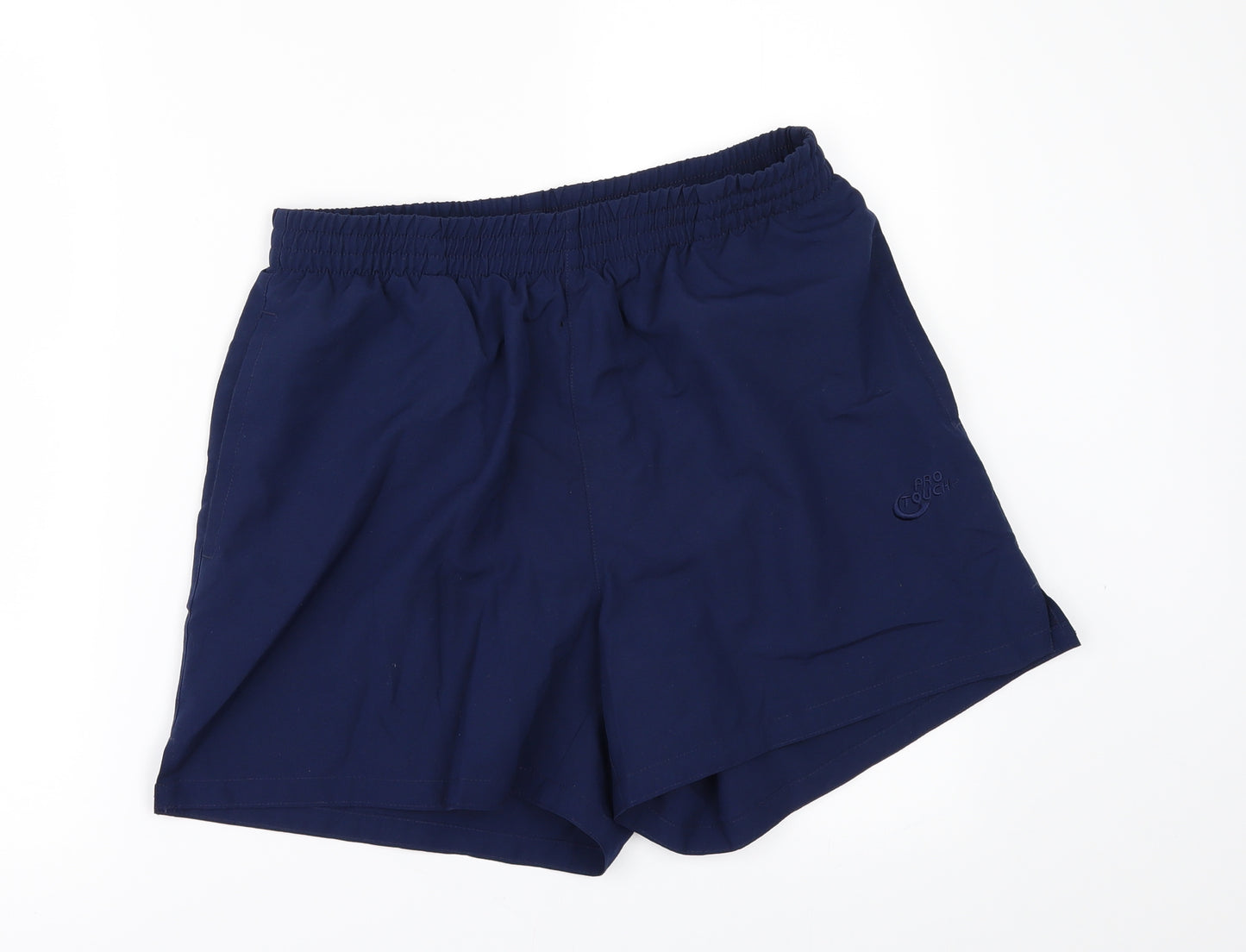 PRO TOUCH Mens Blue Herringbone  Chino Shorts Size M