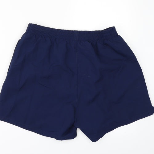 PRO TOUCH Mens Blue Herringbone  Chino Shorts Size M