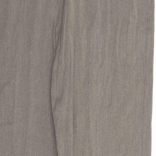 Marks and Spencer Womens Brown  Rayon Dress Pants Trousers Size 18 L32 in