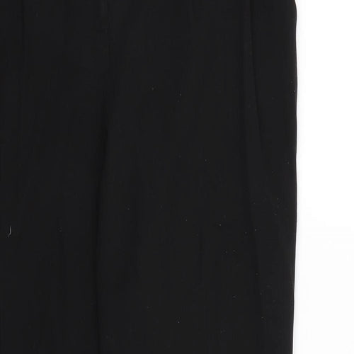 Preworn Womens Black  Rayon Dress Pants Trousers Size 8 L28 in
