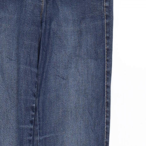 Yessica Womens Blue  Denim Straight Jeans Size 10 L32 in