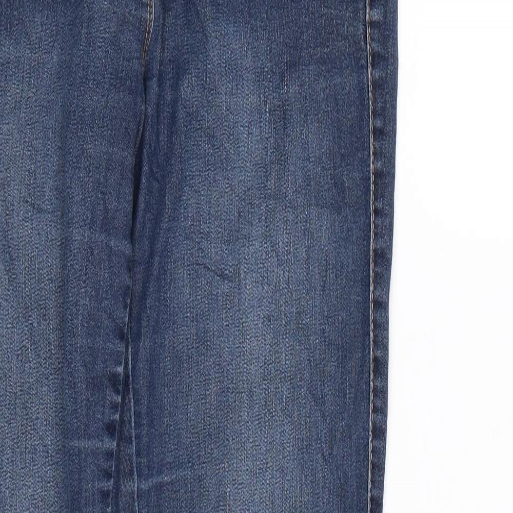 Yessica Womens Blue  Denim Straight Jeans Size 10 L32 in