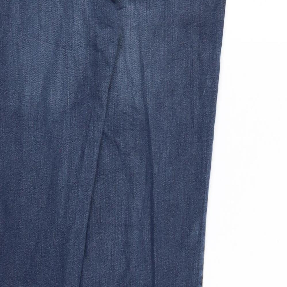 Yessica Womens Blue  Denim Straight Jeans Size 10 L32 in