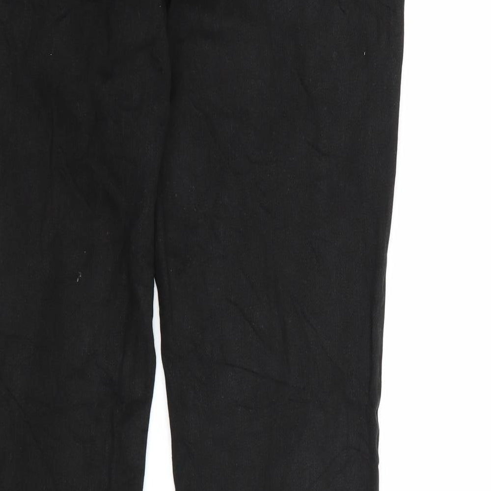 Preworn Womens Black  Denim Bootcut Jeans Size 10 L32 in