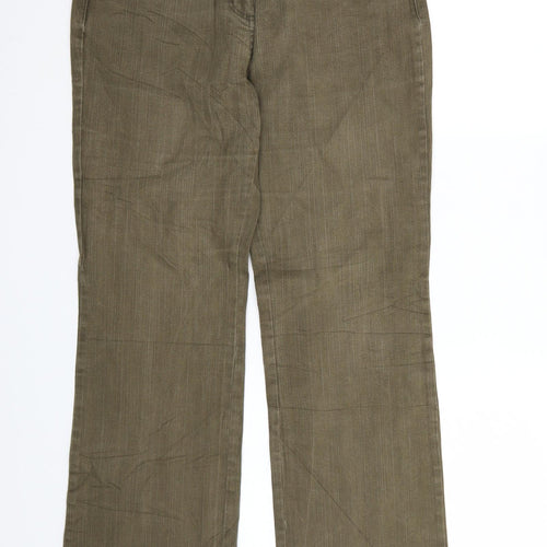 Vunic Womens Green  Denim Bootcut Jeans Size 32 L32 in