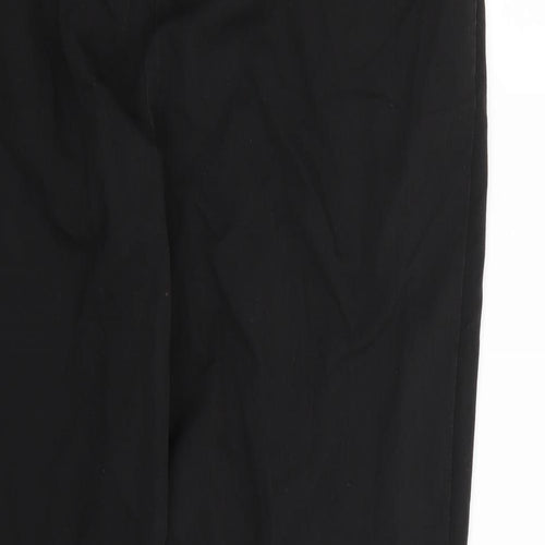 Warehouse Womens Black  Rayon Dress Pants Trousers Size 12 L28 in