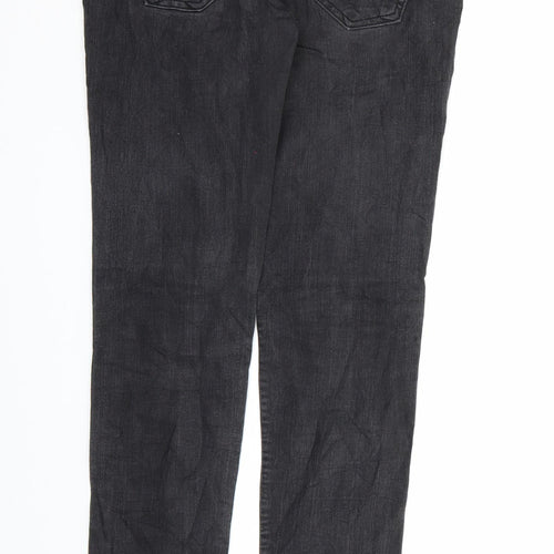 Hacker Womens Black  Denim Skinny Jeans Size 31 in L34 in