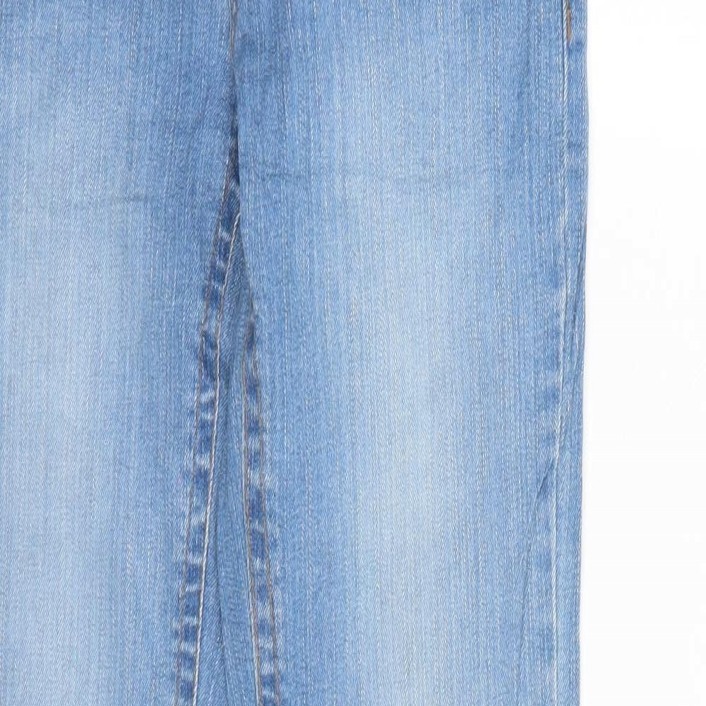 Preworn Girls Blue  Denim Straight Jeans Size 12 Years