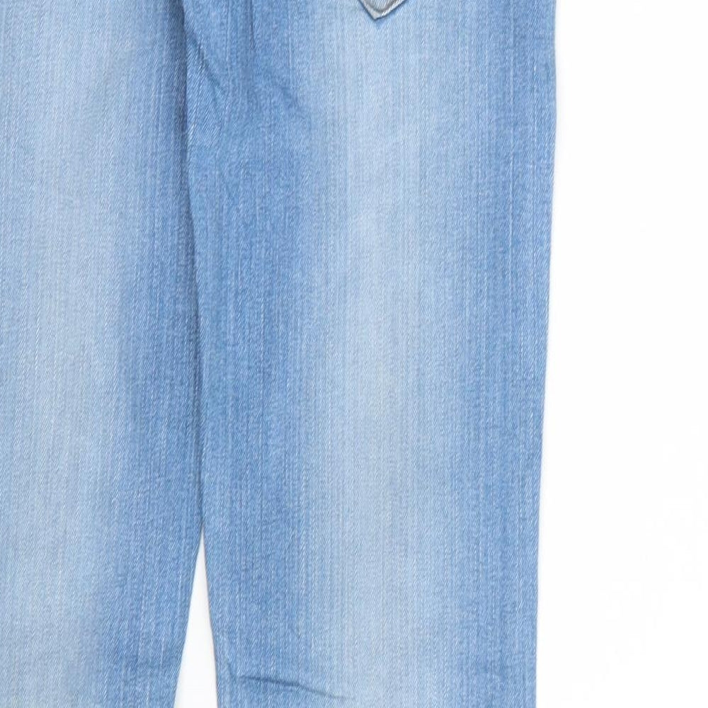 Preworn Girls Blue  Denim Straight Jeans Size 12 Years