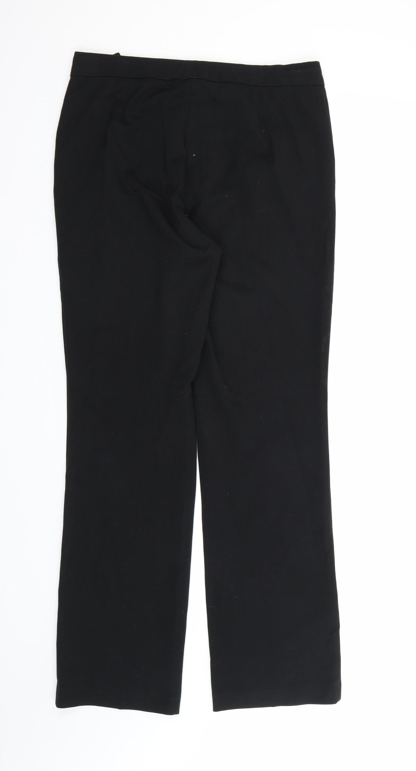 Marks and Spencer Womens Black  Rayon Dress Pants Trousers Size 10 L31 in