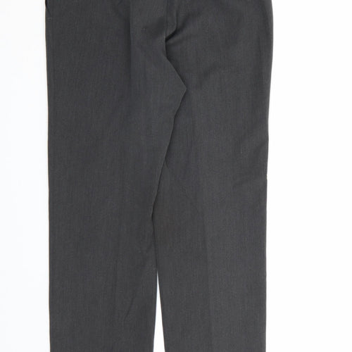 Marks and Spencer Womens Grey  Rayon Dress Pants Trousers Size 10 L28 in