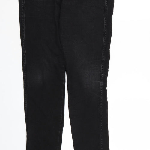 Preworn Womens Black  Denim Straight Jeans Size 32 in L32 in