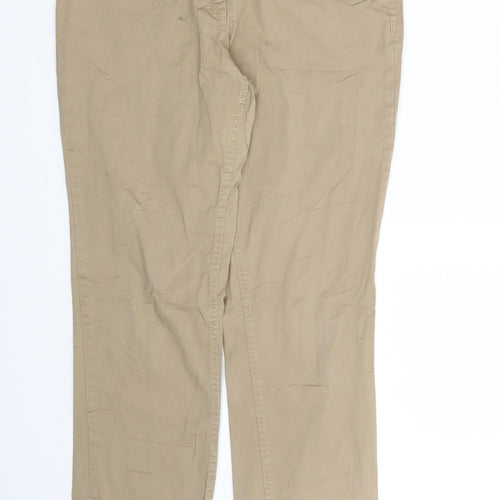 Cecilia Classics Womens Brown   Chino Trousers Size 12 L31 in