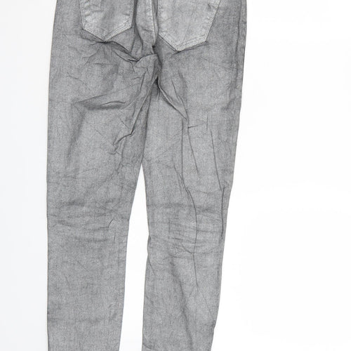 Zara Basic Womens Silver  Denim Skinny Jeans Size 6 L29 in