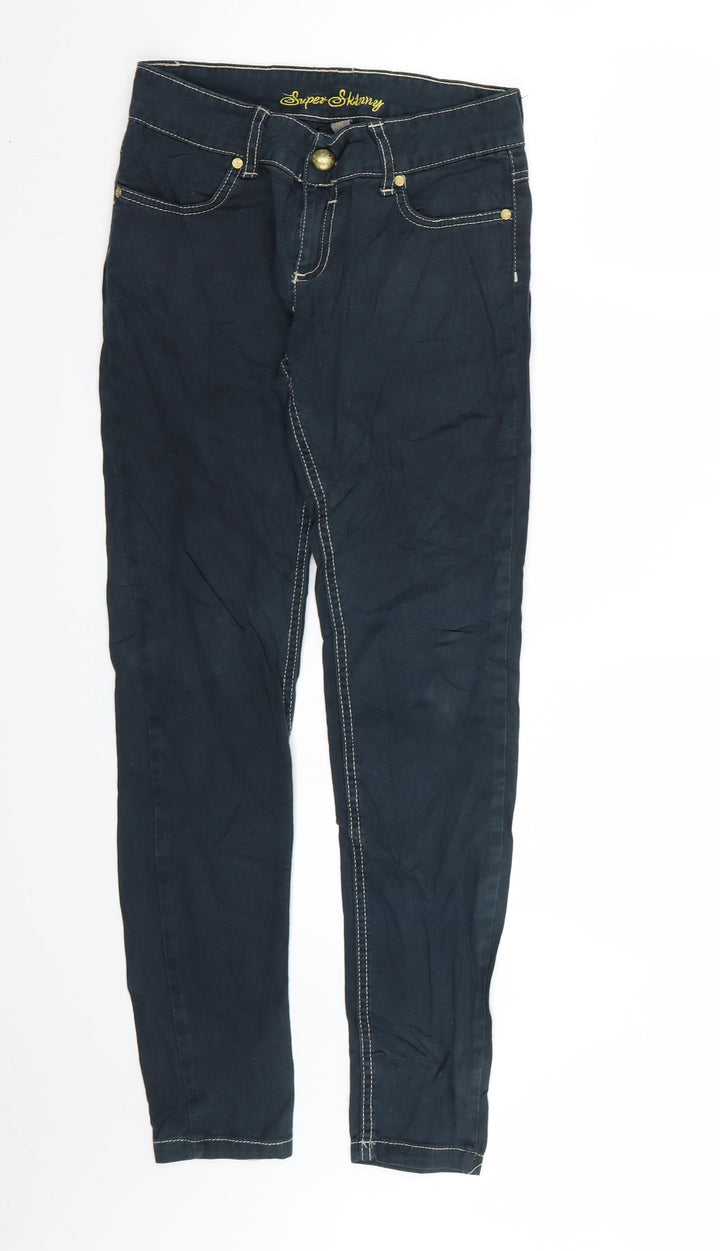 Denim & Co. Womens Blue Denim Skinny Jeans Size 8 L30 in