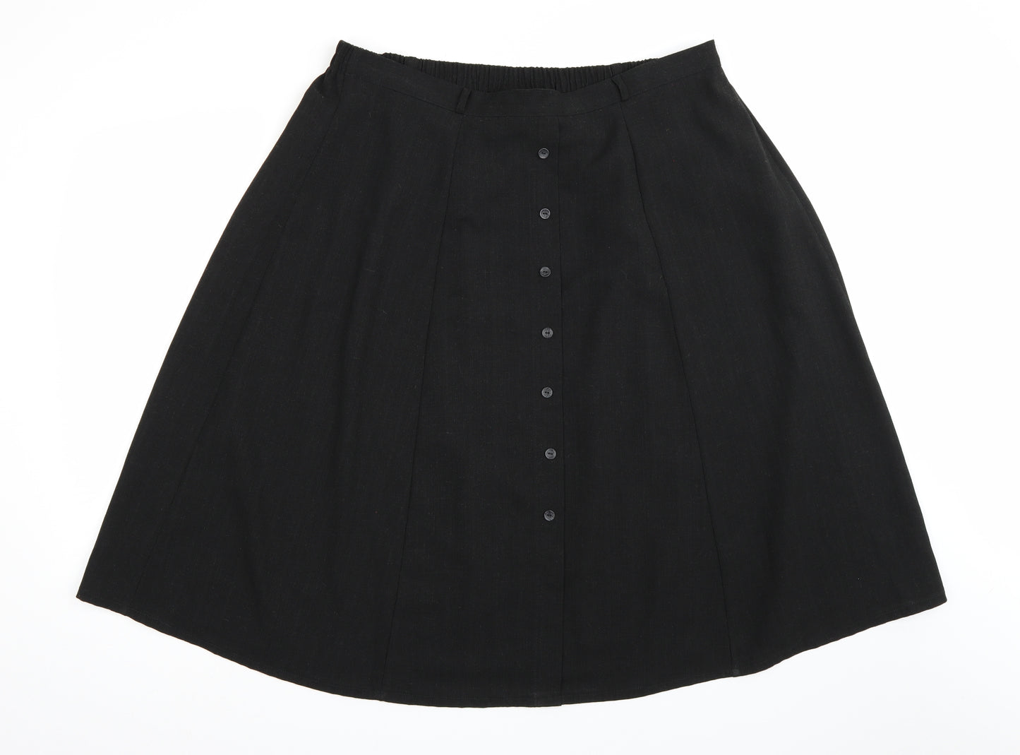 Bonmarché Womens Black   A-Line Skirt Size 18