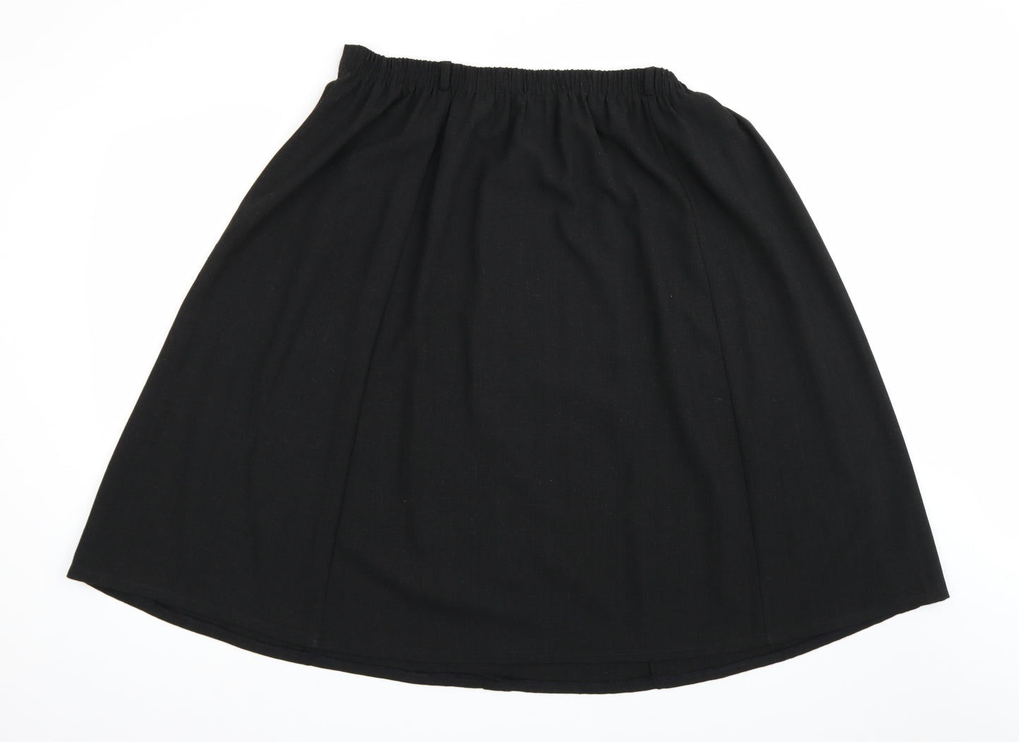 Bonmarché Womens Black   A-Line Skirt Size 18