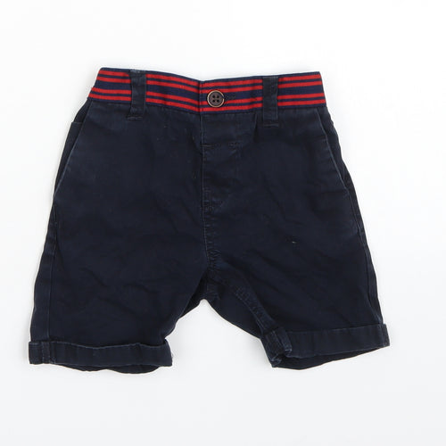 George Boys Blue  Canvas Chino Shorts Size 4-5 Years