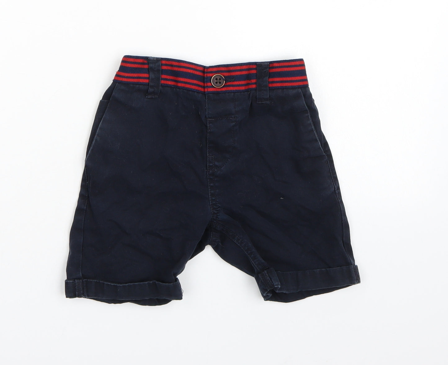 George Boys Blue  Canvas Chino Shorts Size 4-5 Years