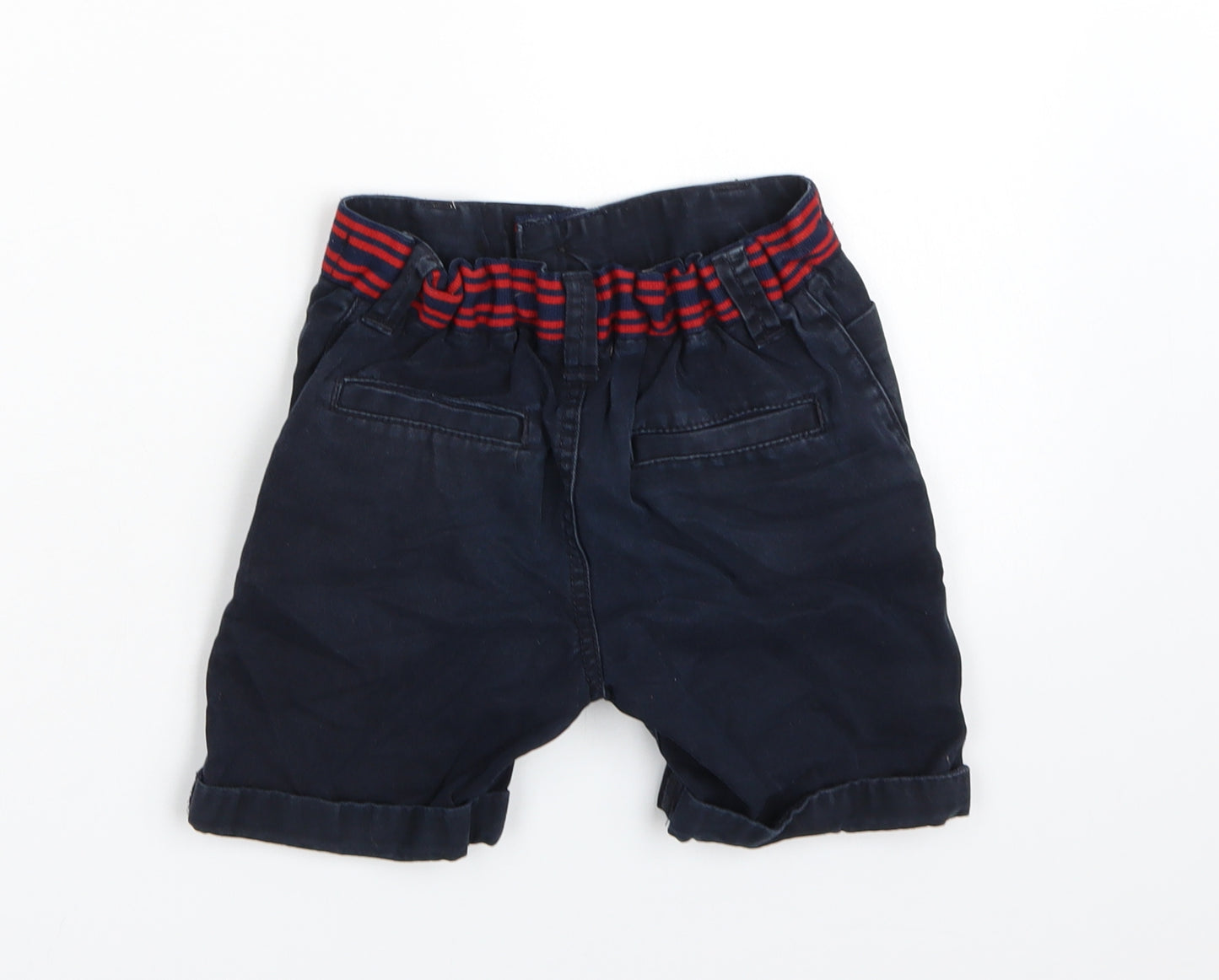 George Boys Blue  Canvas Chino Shorts Size 4-5 Years