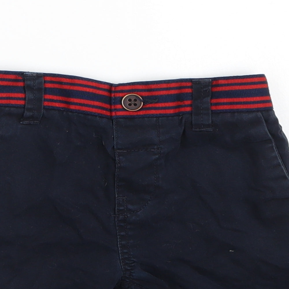 George Boys Blue  Canvas Chino Shorts Size 4-5 Years