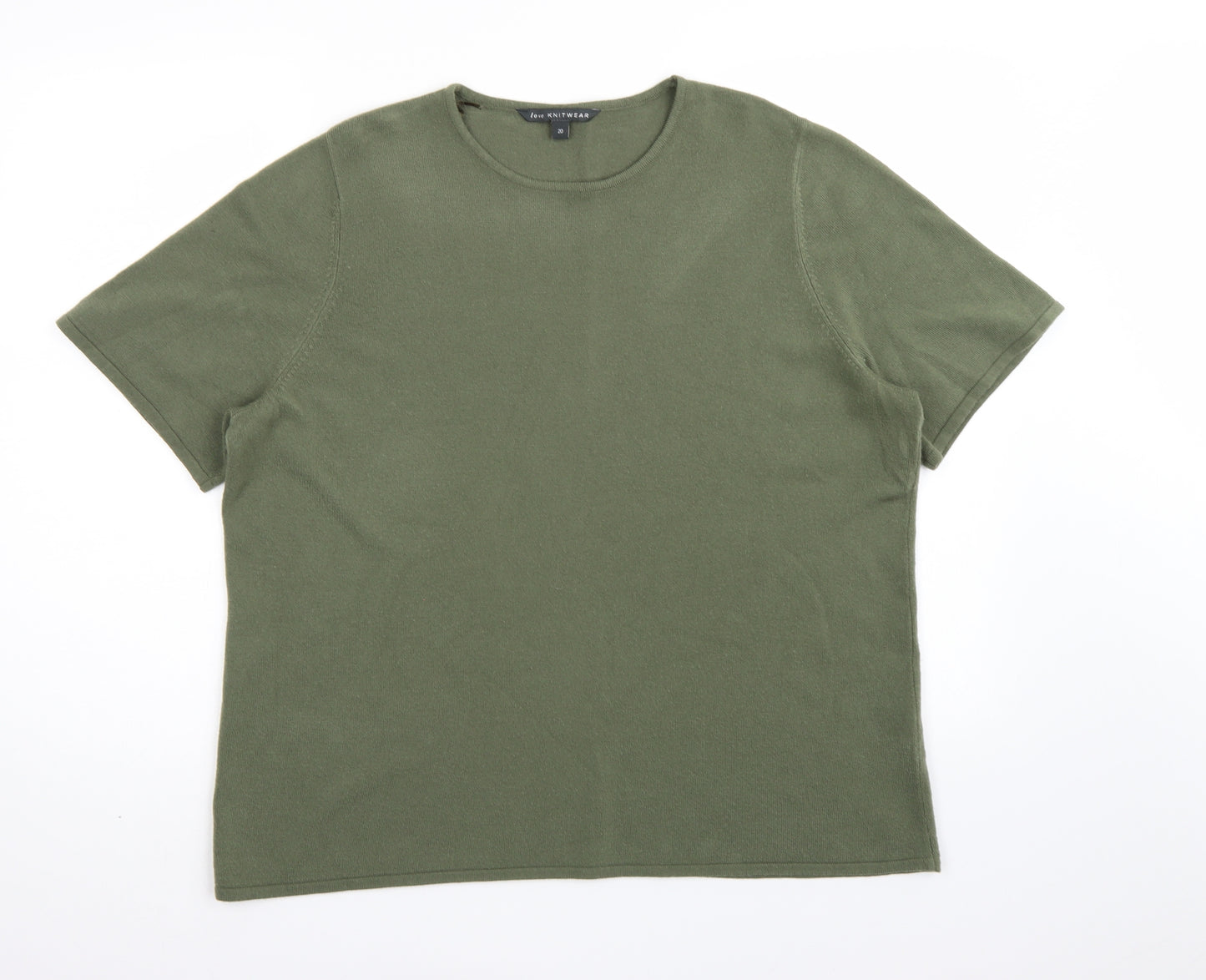 Bonmarché Womens Green  Knit Pullover Jumper Size 20