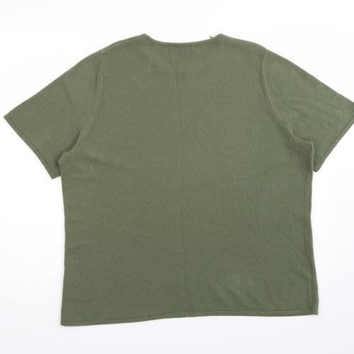 Bonmarché Womens Green  Knit Pullover Jumper Size 20