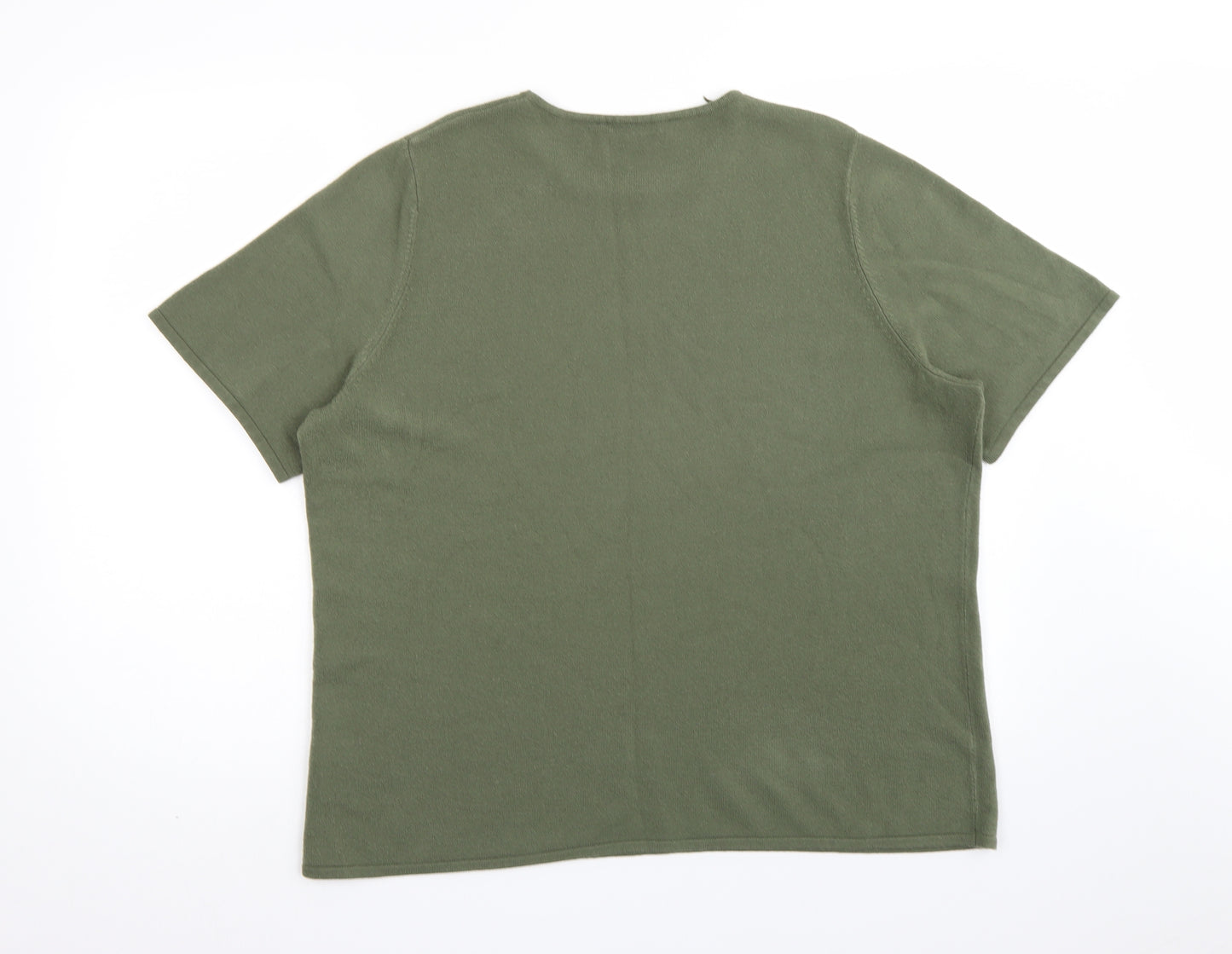 Bonmarché Womens Green  Knit Pullover Jumper Size 20