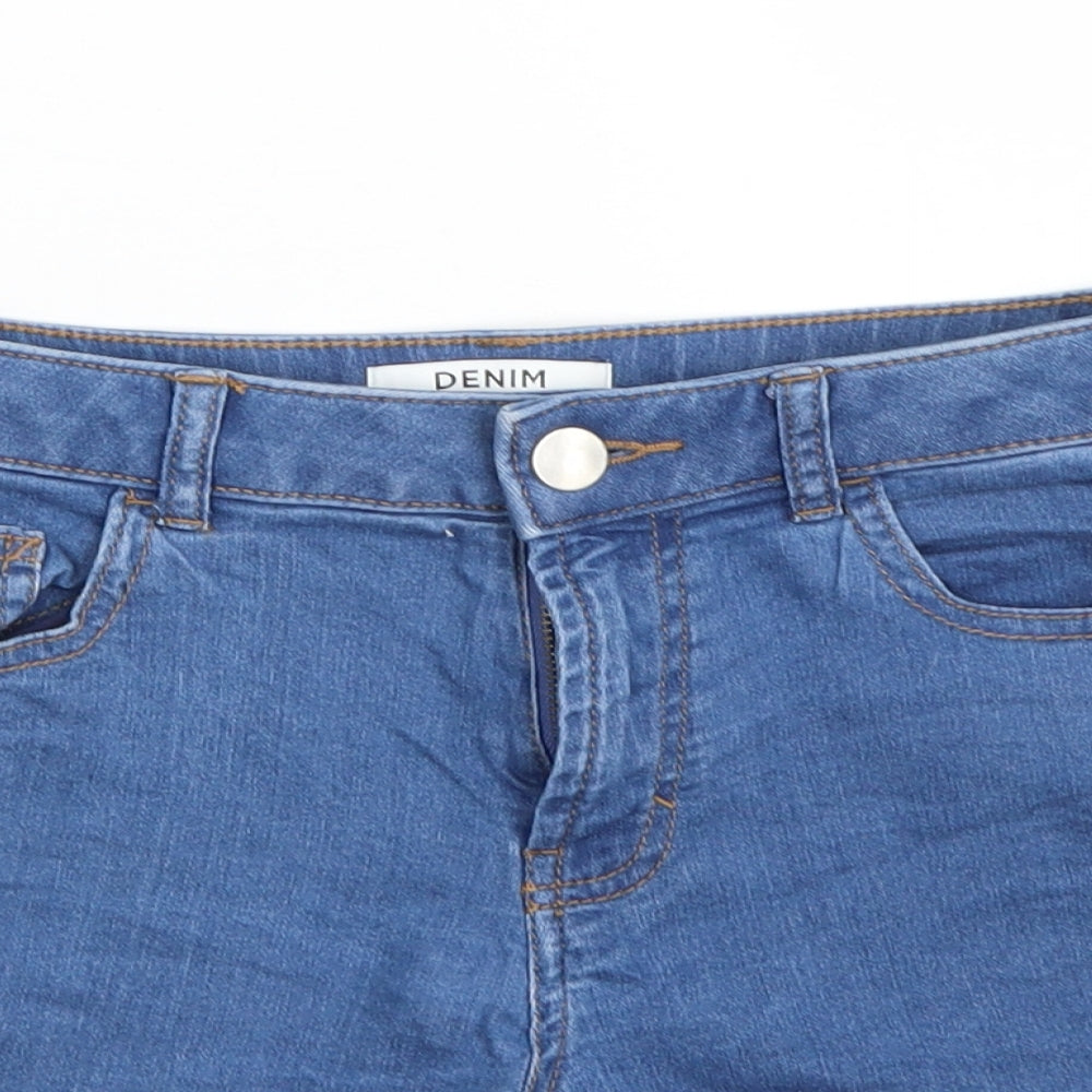Dorothy Perkins Womens Blue  Denim Hot Pants Shorts Size 6