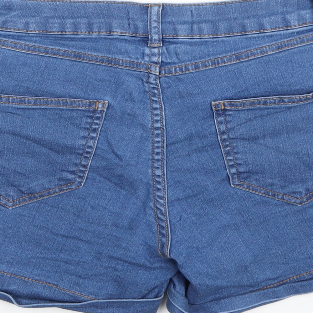 Dorothy Perkins Womens Blue  Denim Hot Pants Shorts Size 6