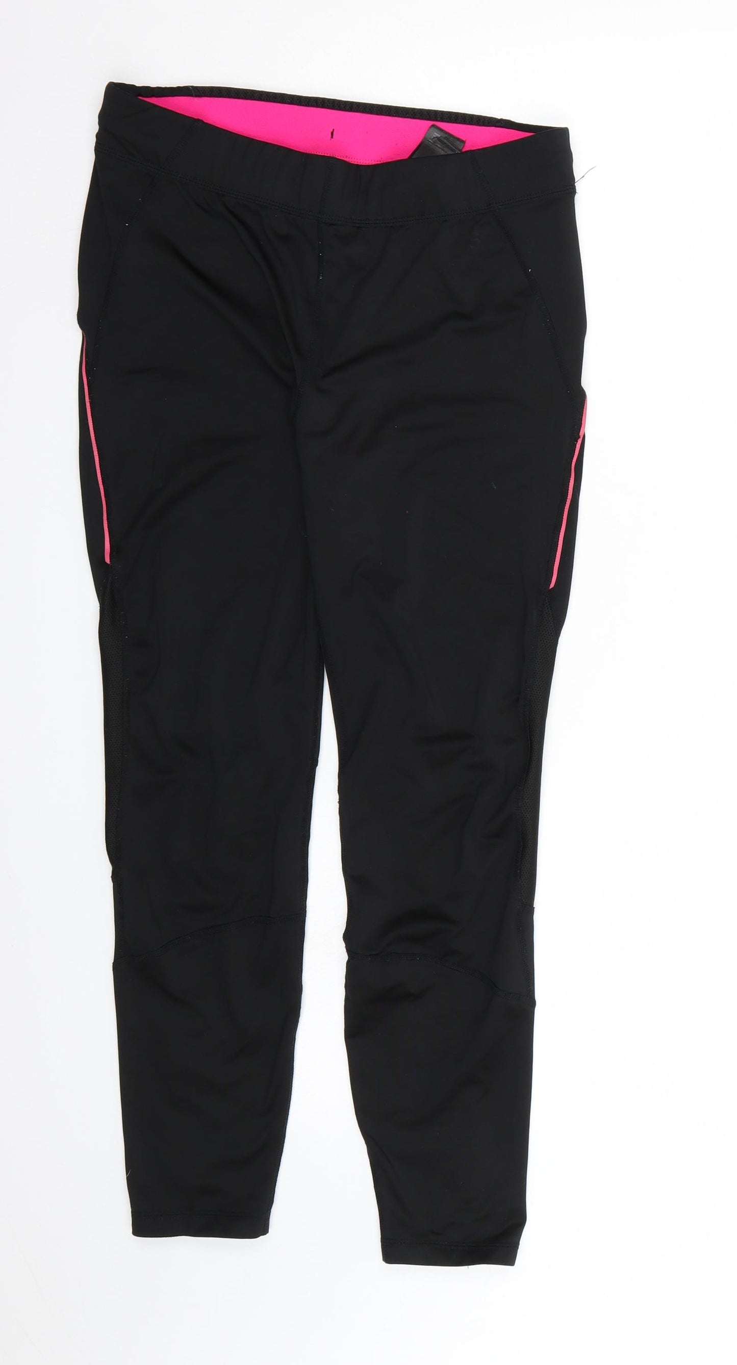 H&M Womens Black   Pedal Pusher Leggings Size L L26 in