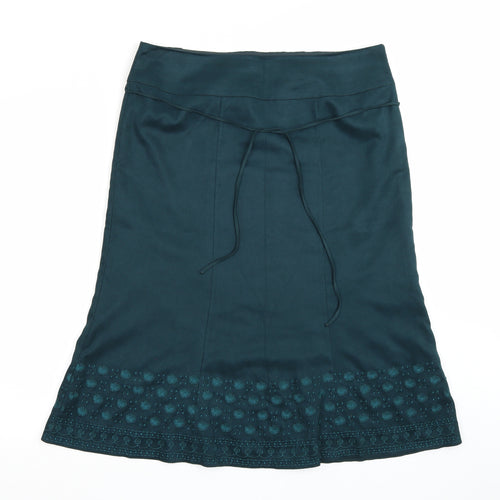 Marks and Spencer Womens Green   A-Line Skirt Size 38 in