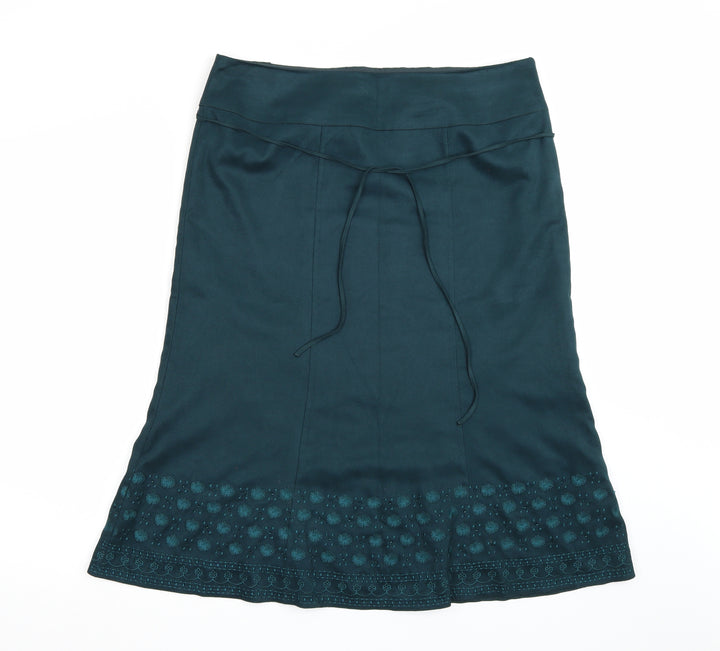 Marks and Spencer Womens Green A-Line Skirt Size 38 in